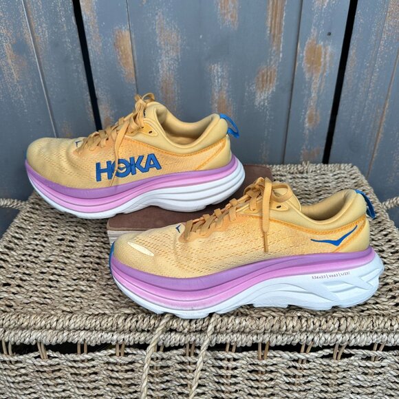HOKA Women's Bondi 8 Sneaker Impala Cyclamen Sz 8 - Picture 10 of 16